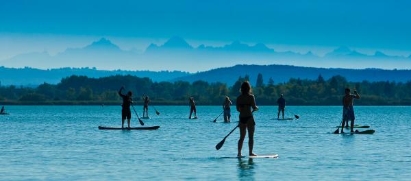Einfach nur traumhaft - SUP am Pilsensee