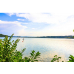 Blick vom Campingplatz auf den Pilsensee