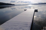 Winter Steg am Pilsensee